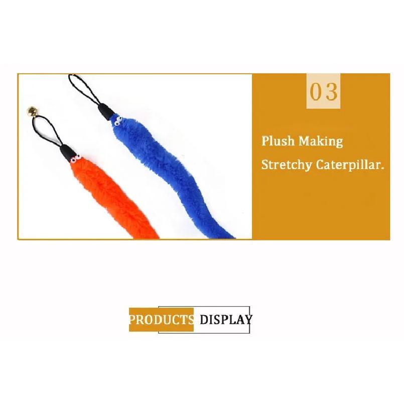 Funny Cat Toy Set Interactive Cat Teasing Stick Feather Replacement Head Adjustable Three Section Fishing Rod Pet Supplies