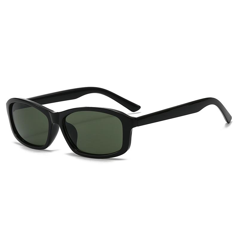 Retro Simple Square Full Rim Fashionable Sunglasses for Women Men Outdoor Sun Protection Vacation Driving Trendy Glasses