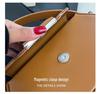 Damska minimalistyczna torebka crossbody w bloki kolorów - wszechstronna, szykowna i modna torebka na ramię