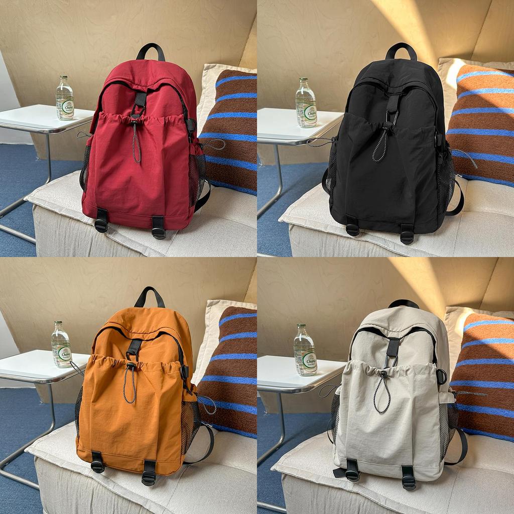 Nylon Unisex Travel Backpack With Multiple Pockets For Hiking And Outdoor Adventures