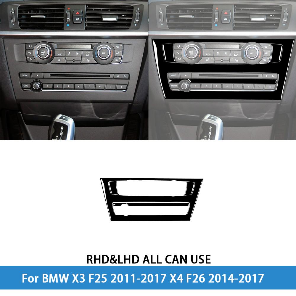 For BMW X3 F25 2011-2017 X4 F26 2014-2017Car Accessories Piano Black Interior Air Vent Taillight Console Trim Modified Sticker