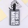 Travel Accessories PVC Cartoon Cute Luggage Tag Letter  Luggage Tags Suitcase Tag Boarding Pass Name Id Address Lable Travel Tag