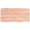 VidaXL Dessus de table bois chêne massif traité bordure assortie 363940