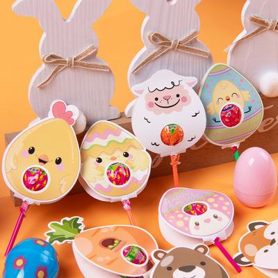 New, Easter Themed, Cartoon Chicken, Double-sided Lollipop Card Insertion, Candy Decoration Supplies, Party Supplies, Holiday Decorations