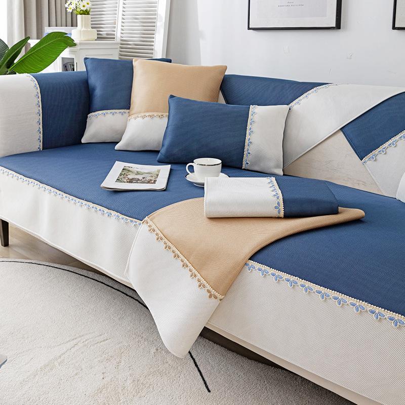 

Ice Silk Sofa Cushion Summer Mat Seat Cushion New Summer Sofa Cover Non-Slip Cool Seat Cushion Cover Cloth Towel 70*70cm