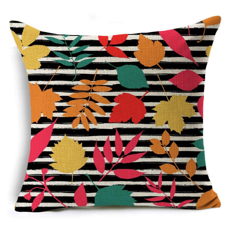 New Thanksgiving Pumpkin Linen Pillow Cover Festive Home Decoration Pillow Cushion Cover