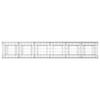 Gabion Raised Bed Set 2 Pcs Silver