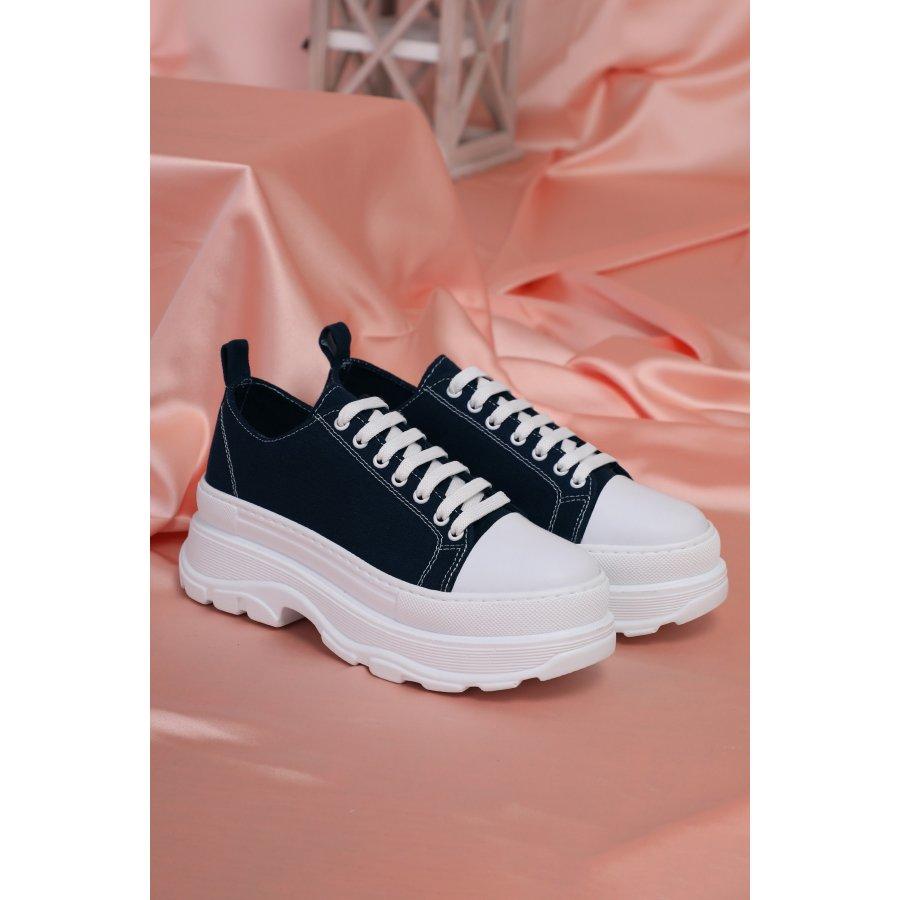 Women's Thick Sole Linen Casual Shoes Sneaker