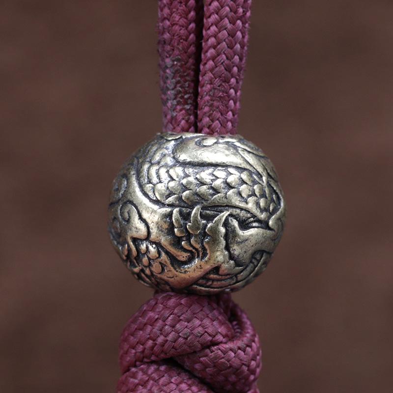 Lovely Cherub Angel Brass Knife Beads EDC DIY Paracord Woven Bracelets Lanyard Pendant Accessories Outdoor Tool Hangings Jewelry