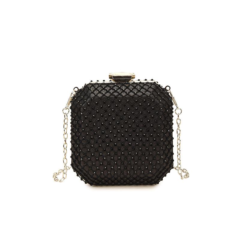 

Trendy Evening Clutch - High-End Shiny Handheld Bag for Ladies Banquet Parties with International Style Designer Bag чёрный