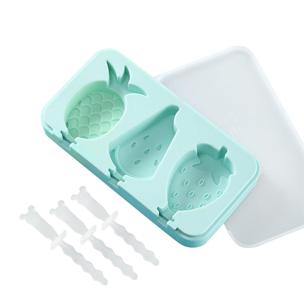 Thickened Silicone Ice Cream Mold, Food-grade, With Lid, Homemade Cartoon Ice Cream Mold Box For Home Use.