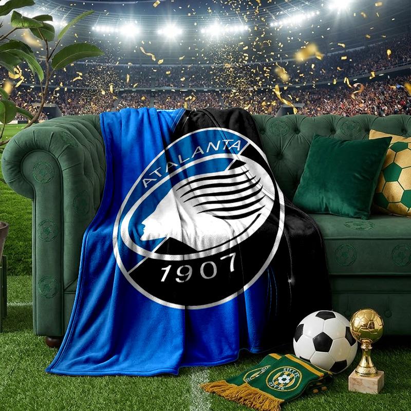 Coperta Football Atalanta League Leggera Ideale per il Letto Perfetta per Viaggi, Campeggio, Soggiorni, Uffici, Divani, Regalo di Natale per tifosi