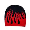 Y2k Beanie Bonnet Flame Hip Hop Cap Fashion Cold Cap  Men Women