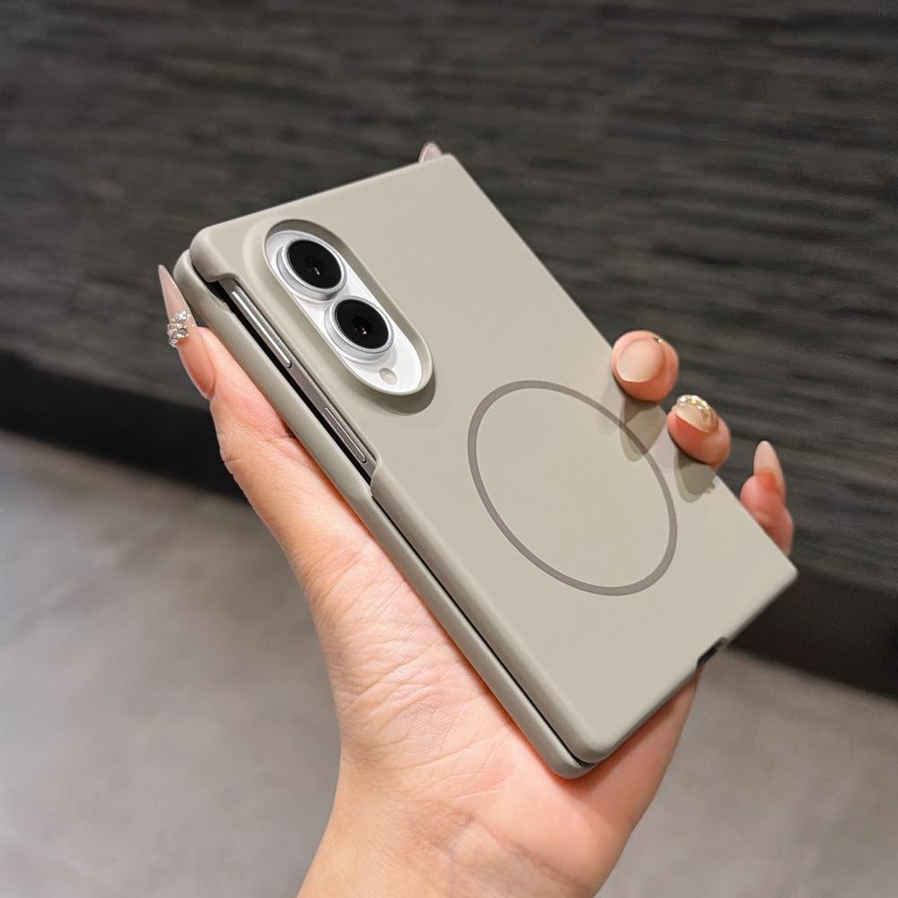 Business Skin Feel Magnetic Shockproof Phone Case for Samsung Z Fold 8 Ultra 7 6 5 4 Ultra PC Shockproof Wireless Charge Frosted Protection Cover