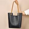 Tote Bag High-end Sense Large-capacity Women's Leather New Versatile Commuter Shoulder Bag Niche Fashion Woven Bag