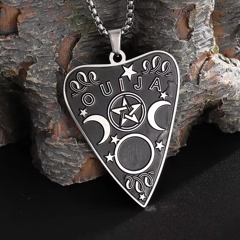 

Европейское и американское волшебное горячо продаваемое ожерелье-подвеска Любовь Тройная Луна Звезда Ожерелье из нержавеющей стали