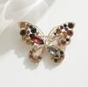 Beautiful Hollowed-Out Rhinestone Butterfly Brooch Ladies Unisex Crystal Lnsect Pin Event Party Office Gift