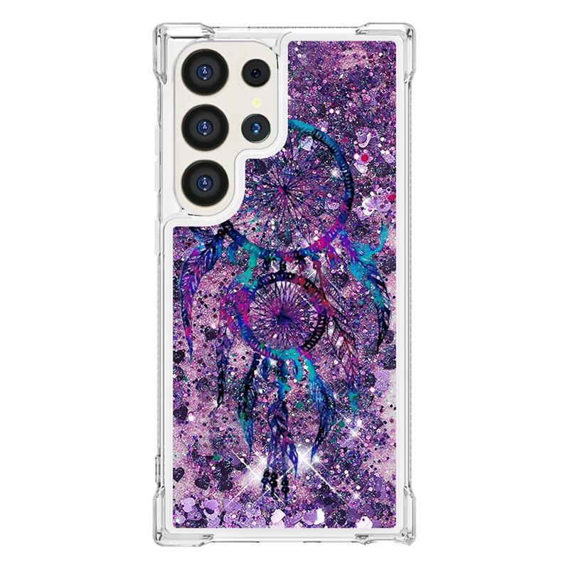 For Galaxy S24 Ultra Case Cartoon Painted Quicksand Liquid Cover On For Samsung Galaxy S23 S 24 Ultra S24 Plus Phone Case Funda