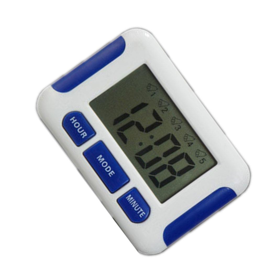 AssortedColor Lazy People S Savior Set Five Timed Alarms With One Minute Reminders Digital Alarm