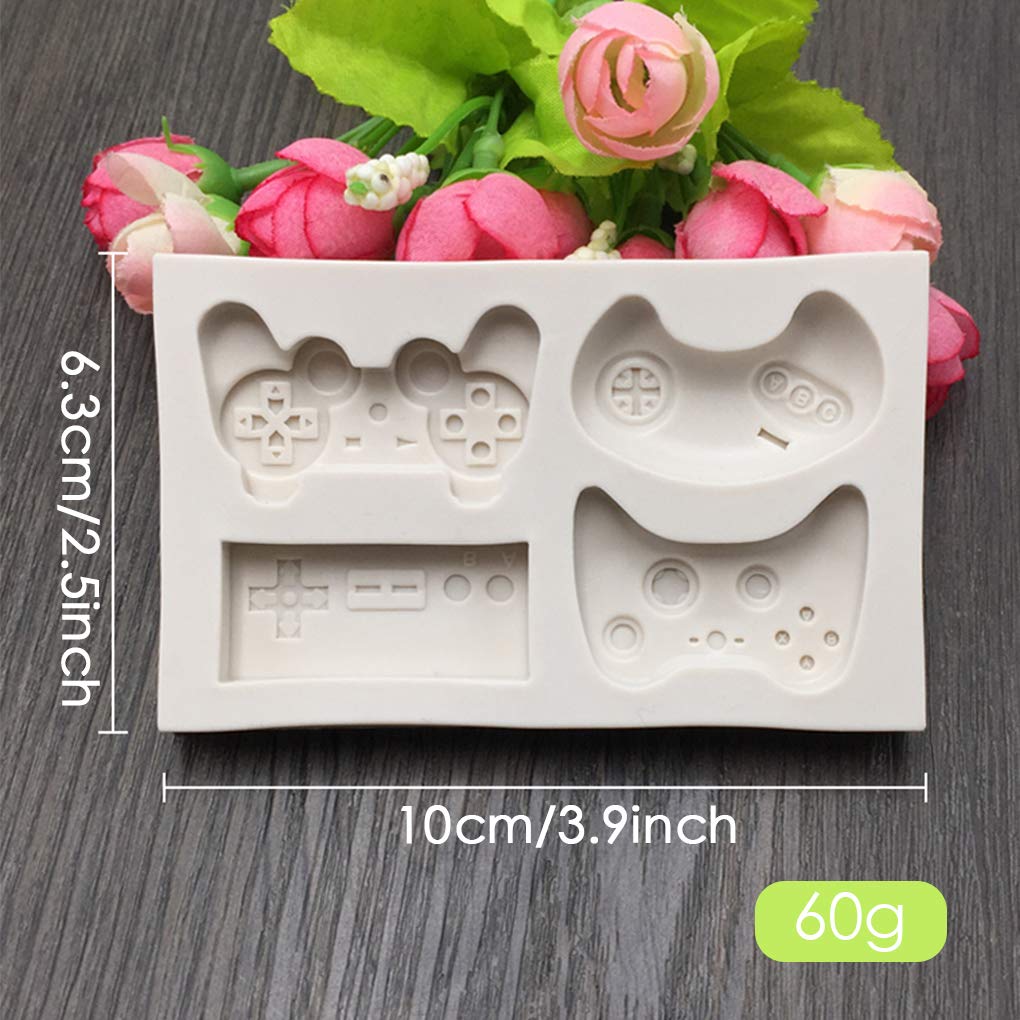 Rolin Roly Silicone Set of Game and Controller for Gummy Candy and Candle Making Controller Molds, 4, Console, Gamepad, Shapes, Cakes, Baking,