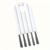 Multi-Purpose Cleaning Brush for Keyboards, Cups Bottles - Ergonomic White Plastic Gap Cleaner with Curled Cover Brush, Suitable for Bedrooms, Kitchen