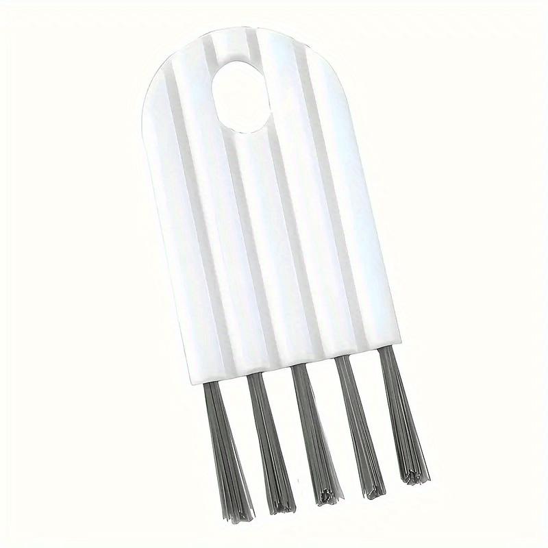 Multi-Purpose Cleaning Brush for Keyboards, Cups Bottles - Ergonomic White Plastic Gap Cleaner with Curled Cover Brush, Suitable for Bedrooms, Kitchen