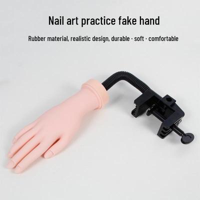 Bendable Nail Art Practice Hand with Flexible Fingers