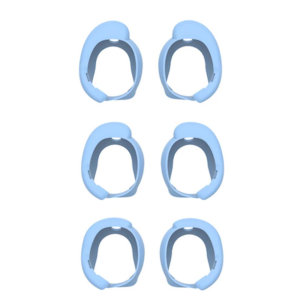 

3 пары силиконовых насадок для наушников, чехлы для наушников, противоскользящие сменные насадки для наушников, защита от царапин для Bose QuietComfort Earbuds II синий