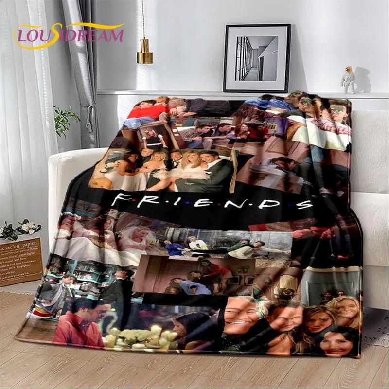 Friends TV Show D Printed Plush Throw Blanket Soft Flannel for Bedroom Living Room Sofa Picnic Cozy Cover