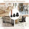 4pcs New Black Silicone Chair Leg Floor Protector with Wrapped Felt Bar Stool Chair Leg Furniture Leg Feet Protection Cover