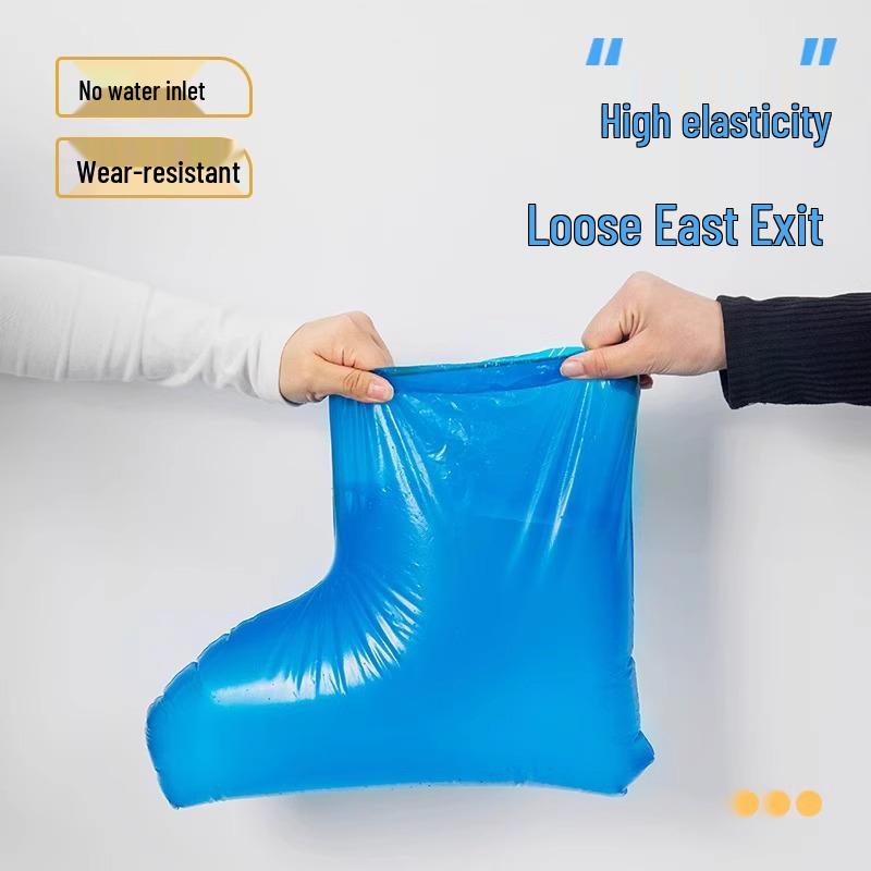 „Rutschfeste Wasserdichte Halbhohe Regenschuhüberzieher für Männer & Frauen - Langlebige, Verdickte, Verschleißfeste Outdoor-Überschuhe“