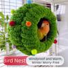 Handmade Pet Bird Nest Cozy Design Hanging Sleeping Bed Conure Breeding House  Cage Accessory