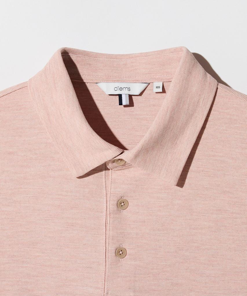 STCO Diems Ripple Knit Collar T-Shirt_Pink (Classic Fit)_Dtsxz06Csp