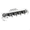 Mop and Broom Holder Storage Tool Racks Anti Slip Hanger Wall Mount for Bathroom Warehouse