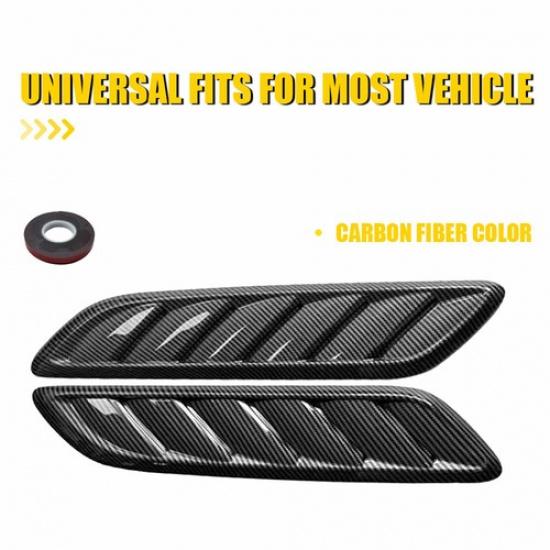 

2 Car Side Air Flow Vent Fender Hole Cover Intake Grille Duct Decoration Sticker