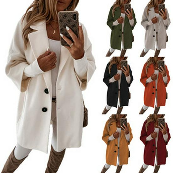 2026 Autumn/Winter Women's Two-Piece Suit: Elegant Lapel, Long Sleeve, Casual Style