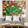 Christmas Print Tapestry, Backdrop, Easy Setup, Ideal for Bedroom, Office & Living Room, with Aesthetic Wall Hanging Decor.