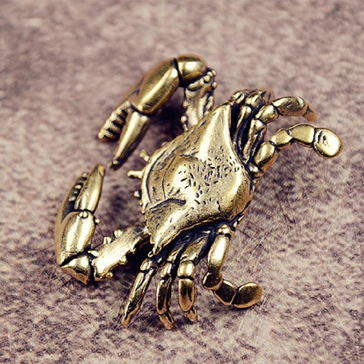 Crabs Statue Figurines Crabs Decors Sculptures Brass Crabs Decorative Objects Table Centerpieces for Home Decorations