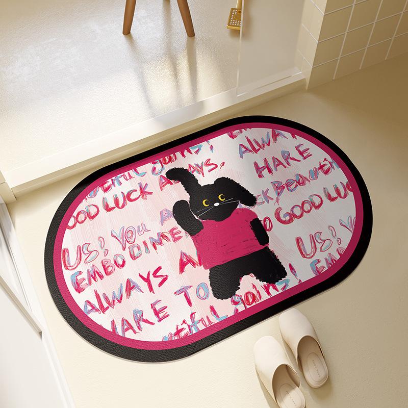 

Діатомова грязь Вбираючий килимок Швидкосохнучий Килимок для підлоги у ванній Кімнатний туалет Туалет Двері Туалету Протиковзкий Килимок для ніг Килим для ванної 40*60cm