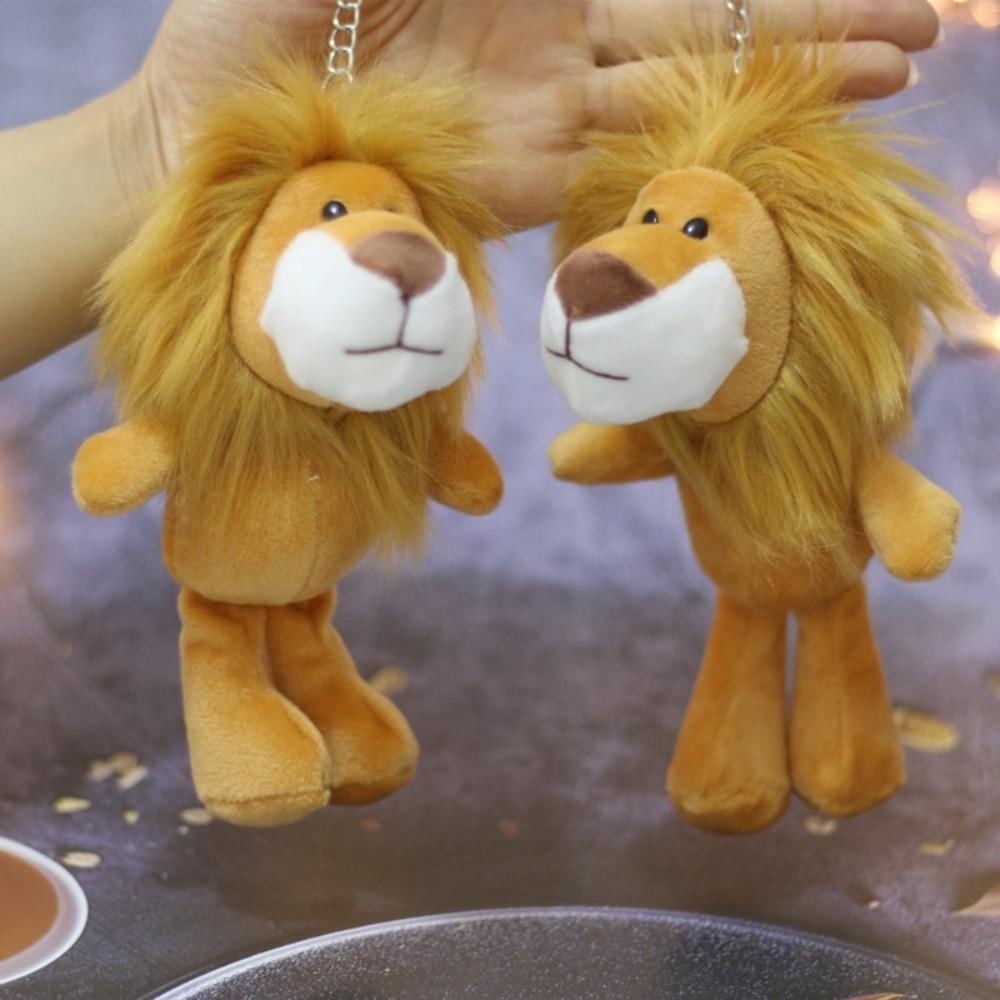 Key Ring Elephant Ornament Lion Giraffe Stuffed Toys Plush Dolls Animal Plush Toy Plush Keychain
