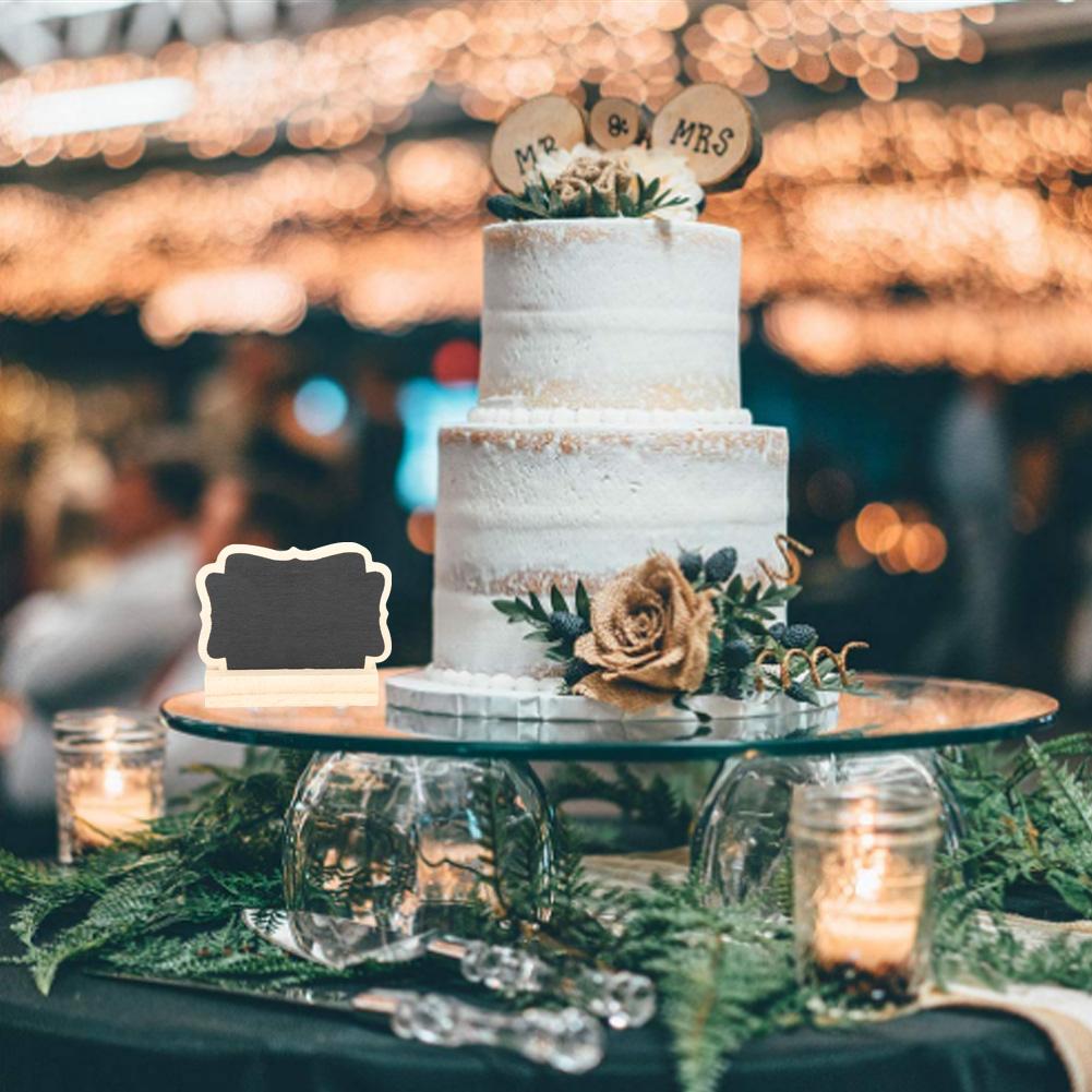 20 Sets Plant Marking Message Board Mini Blackboard Home Office Wedding Table Decoration