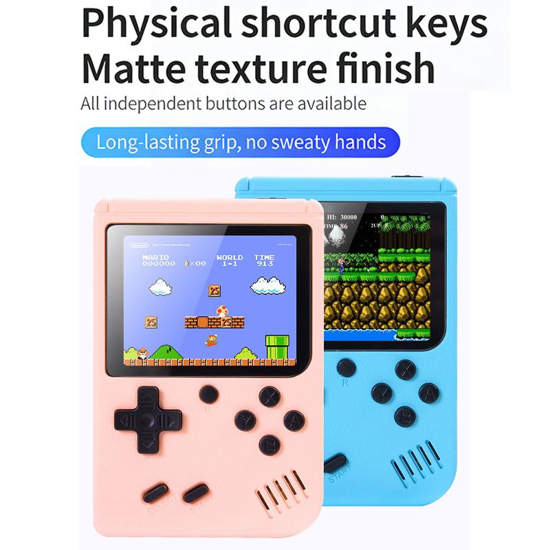 400-In-1 Macaron Dual-Player Handheld Game Console - Perfect Gift Mini Handheld Game Portable Classic Retro Games Arcad