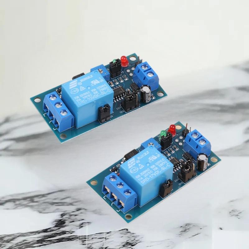 {QTG333} Adjustable Time Delay Relay Module 5V/12V DC Turn On /Delay Turn Off Relay Switch Module With Timer Relays Board