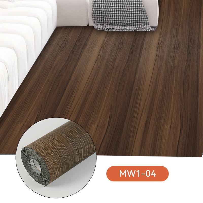 Waterproof Non-Slip Wood-Style PVC Floor Stickers for Bedroom Renovation