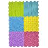6pcs Square Silicone Finger Pressure Plate For kids Vibrant Sensory Bath Mats Non Slip Interlocking Square Floor Mats  Massage