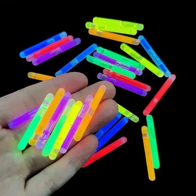 10/100x Glowing Sticks Bright Colorful Light Chemical Fluorescence Sticks for Wedding Decoration Night Fishing Float Rod Lights