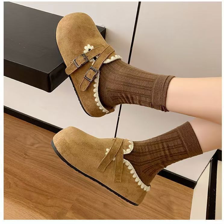 Niche Design Bag Head Slippers Female Internet Celebrity Explosion Mori Korean Version Round Head Slippers Female 2025 Spring and Summer New