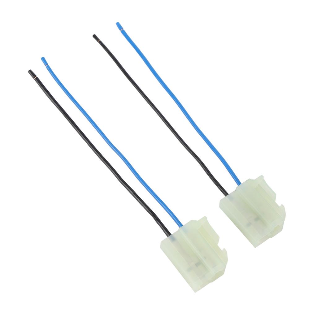 2Pcs Electric Cooling Fan Pigtail Plug Wire Harness Connector 2 Terminal 18AWG Fast Connection for V