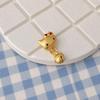 Sterling Silver & Imitation Gold Lotus Bow Star Spacer Beads for Baby Rope Weaving