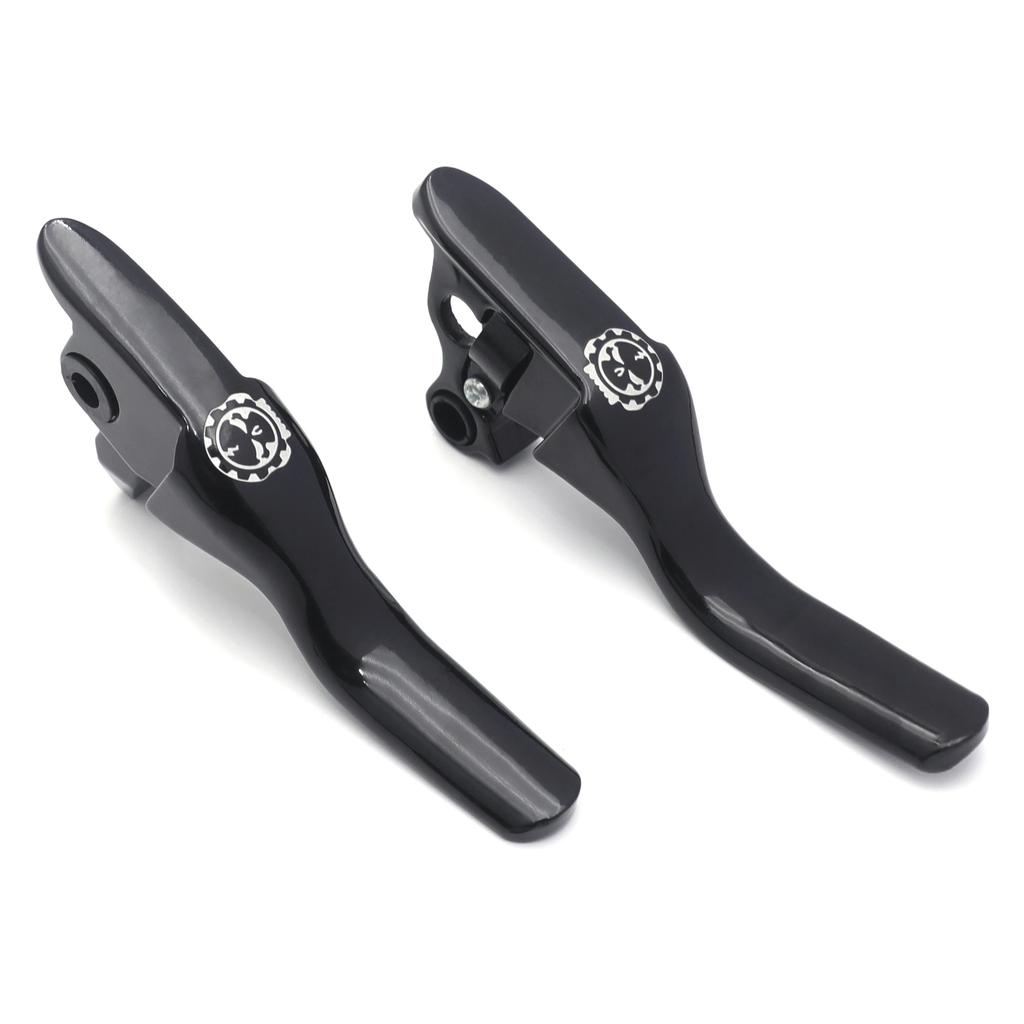 Brake Clutch Hand Lever For Harley Davidson 08-13 Touring 2014-Later FLHR and FLHRC Chrome/Black Motorcycle Parts